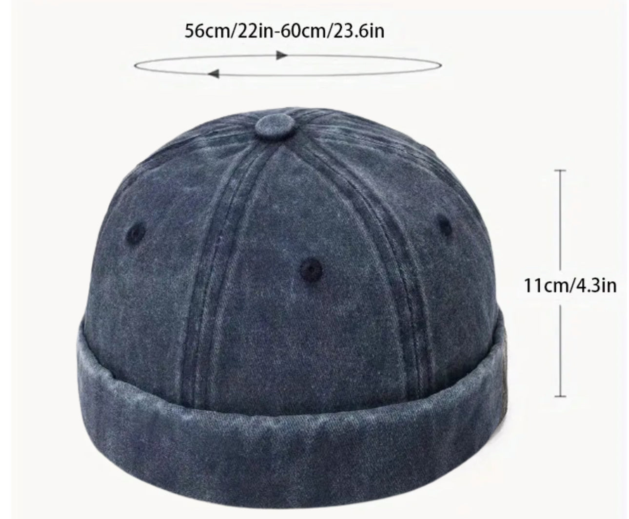 Jeans-Docker Cap Blau