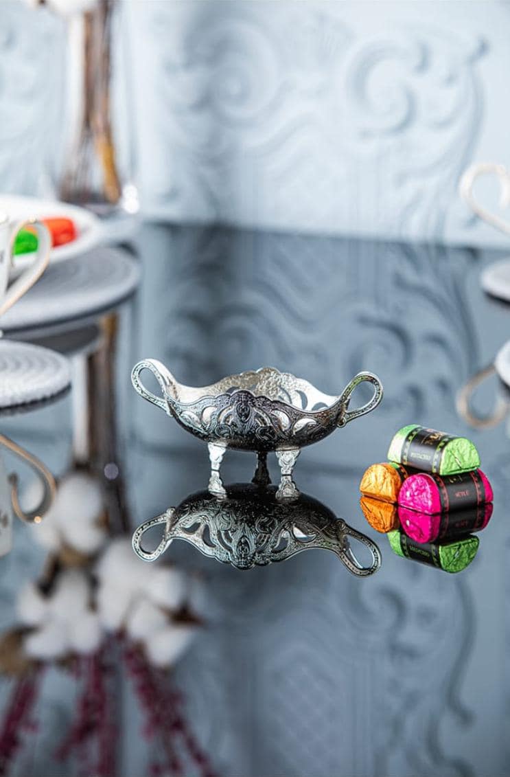 Dattel Schale Silber