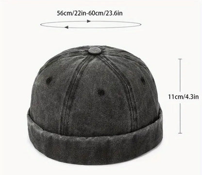 Jeans-Docker Cap Schwarz