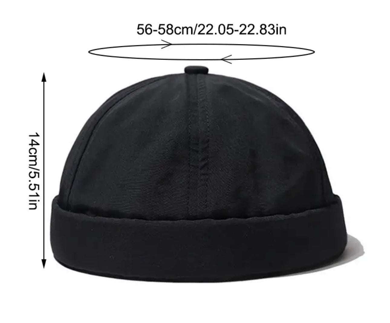 Schnell trocknendes docker Cap Schwarz